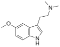 Chemical structure of 5-Methoxy-N,N-dimethyltryptamine