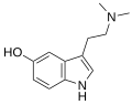 Chemical structure of Bufotenine