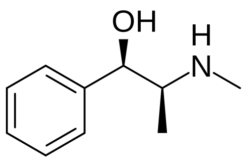 Chemical structure of Ephedrine