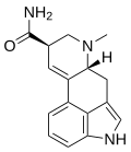 Chemical structure of LSA (Ergine)
