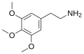 Chemical structure of Mescaline