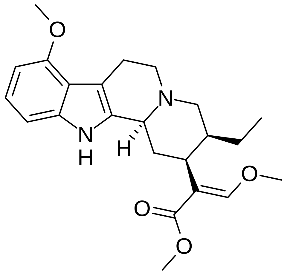 Chemical structure of Mitragynine