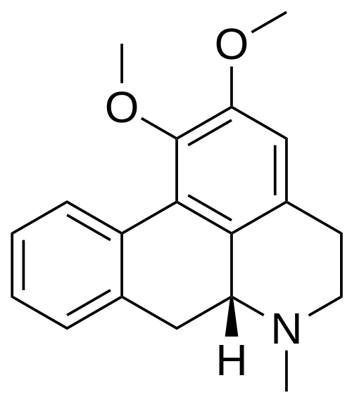 Chemical structure of Nuciferine