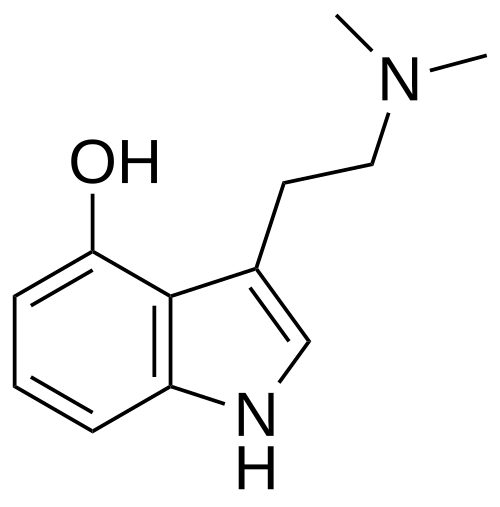 Chemical structure of Psilocin