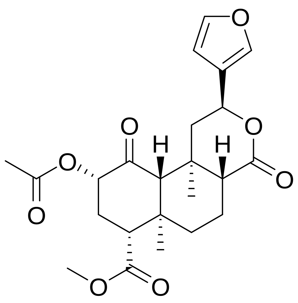 Chemical structure of Salvinorin A