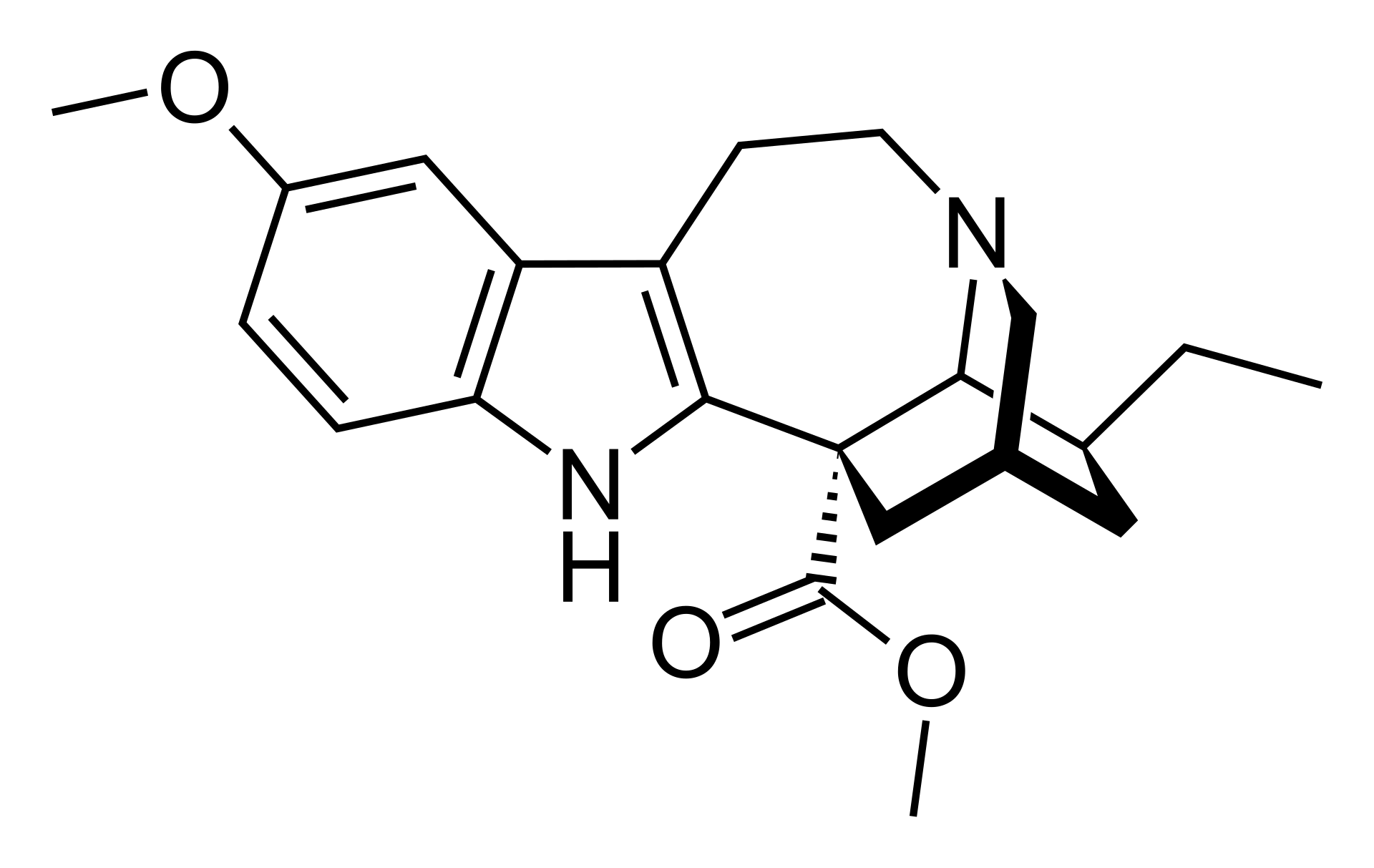 Chemical structure of Voacangine