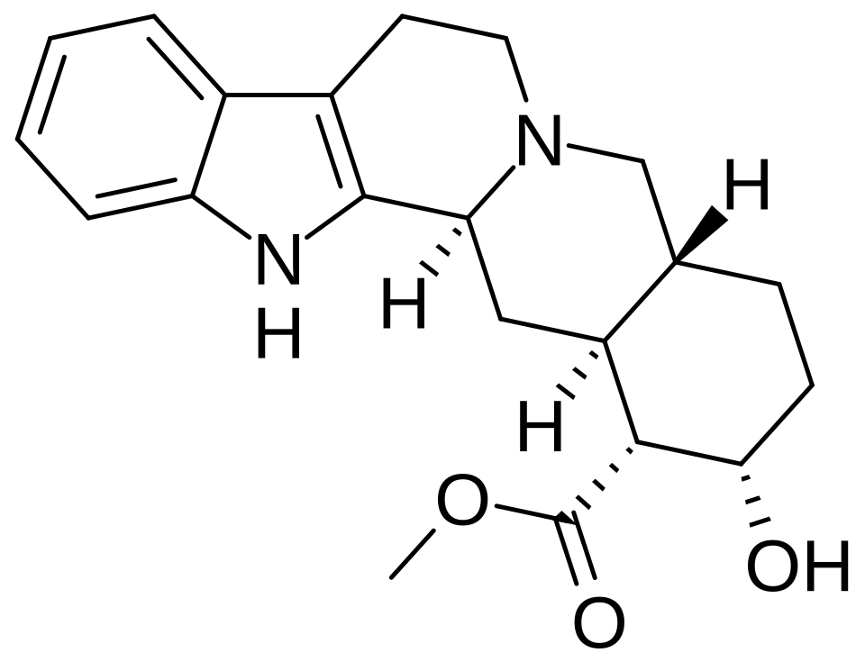 Chemical structure of Yohimbine